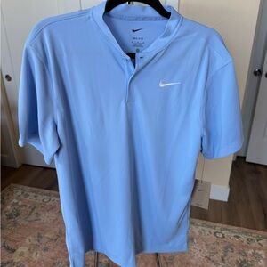 Nike Light Blue Dri-FIT Short-Sleeve Polo